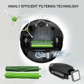 

Rubber Brush Vacuum Cleaner Parts Kit For I7 I7+ I7 Plus E5 E6 Accessories