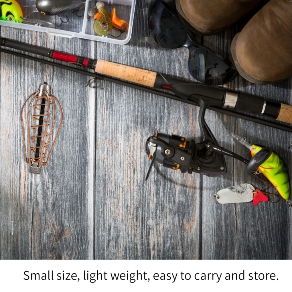 Fishing Feeder Lure Bait Cage Portable Metal Spring Basket Tackle Accessory,Fishing Feeder,Fishing Accessories,Fishing Tackle,Fishing Tools,Fishing Tool