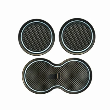 

2015-20 Insert Pads Black+White Cup Holder Center Console Liner Insert
