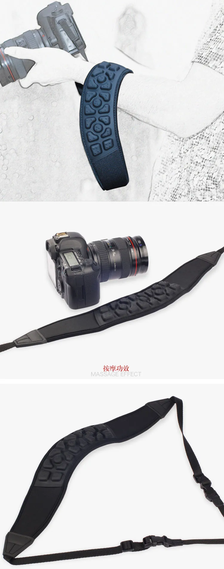 Удобный Черный Быстрый шутер плечевой ремень для камеры Мягкий декомпрессионный ремень для камеры Quick Release DSLR камеры аксессуары