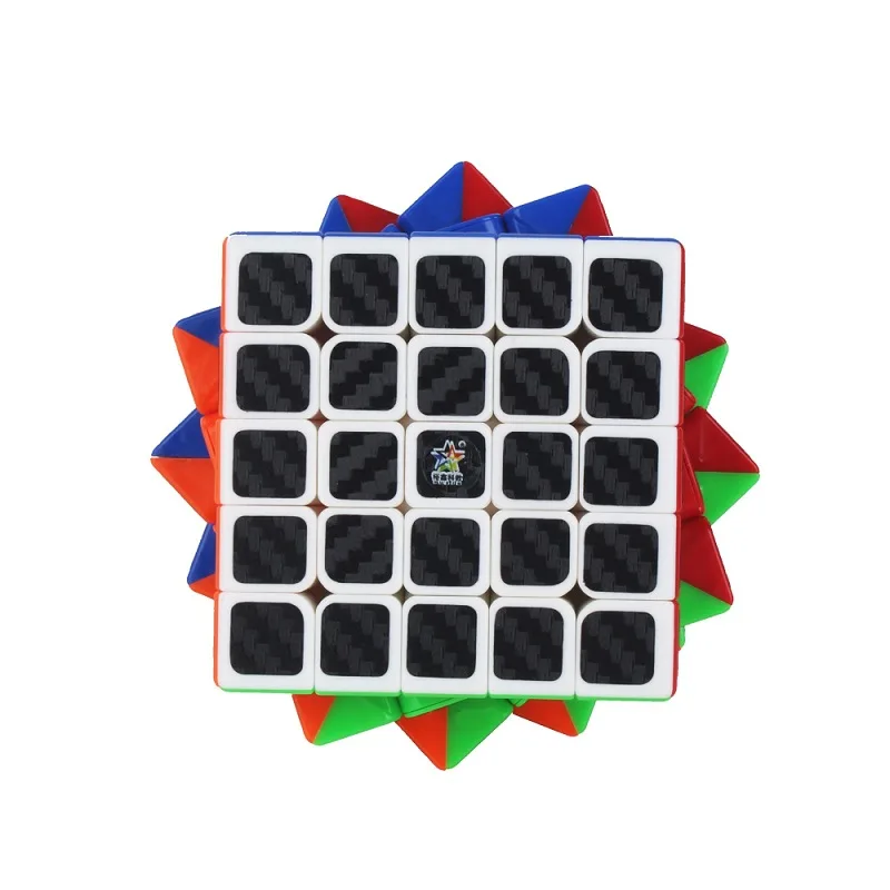 

Yuxin Science Carbon Fiber Five Order Magic Cube Outwit Dull Polish Handfeel Smooth Fluorescence Color 5-Order Magic Cube Manufa