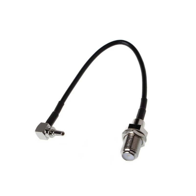 

F Female to CRC9 Right Angle Connector RG174 Pigtail Cable 15cm 6" Adapter