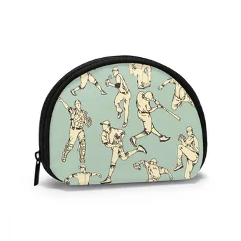 

Baseball Sport Action Classic Style Wallet Genuine Wallets Short Purse Card Holder Wallet Woman Fashion High Quality
