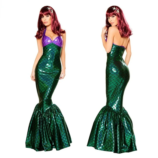 Disfraz de Anime de la Sirenita Ariel para mujer, vestido de princesa,  disfraz de fiesta de Halloween, traje Sexy para adultos - AliExpress