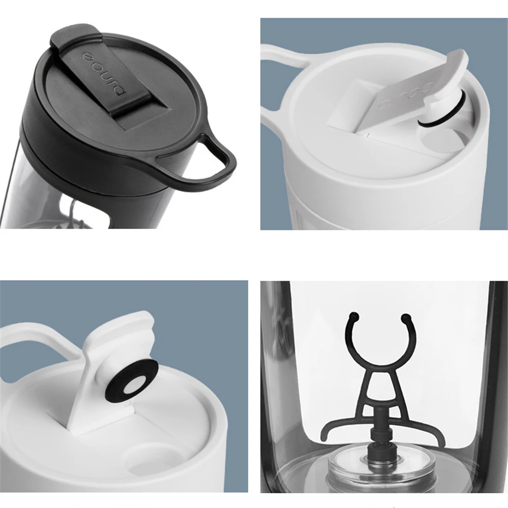 650 ml USB Rechargeable Automatic Shaker Bottle 1200 mAh Mug Protein Powder Kitchen Nutritions Fitn - 4000271169791