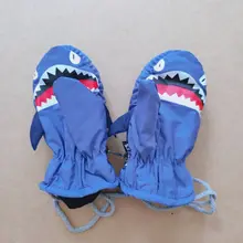 Новые Зимние Детские утепленные лыжные перчатки с милым рисунком, Детские Водонепроницаемые рукавицы 85WA