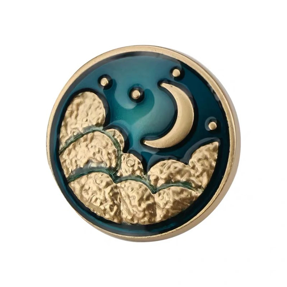 20mm Decorative Buttons for Clothing DIY Sewing Supplies Embellishments for Clothing Moon Sun Design Sewing Buttons for Clothes