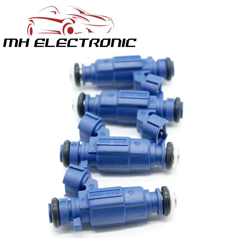 MH Electronic 4pcs/Lot New Fuel Injector 35310-2B000 353102B000 for Hyundai i20 i30 for Kia Cee'D 1.4 with High Quality