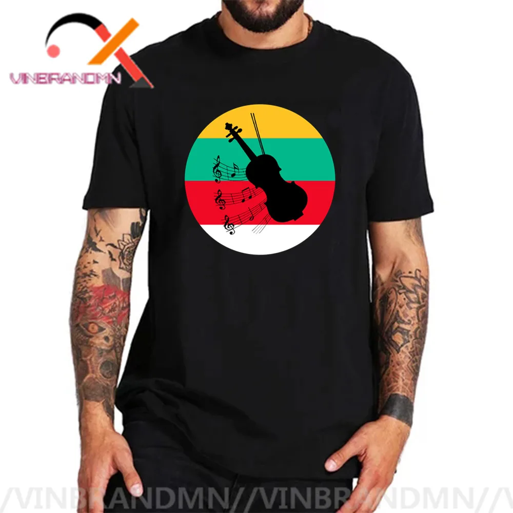 NEW vintage Violin Guitar T Shirt Funny Art of Music Cello MOZART Design Tshirts For Men woman Youth Fashion Casual TeeShirt | Мужская