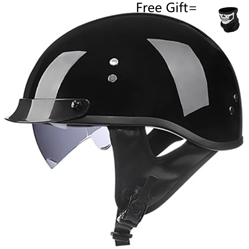 Voss Half Face Motorcycle Helmet With Internal Controllable