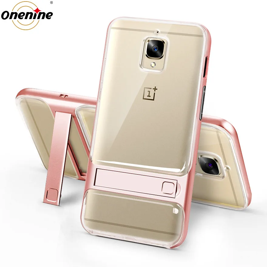 Чехол для телефона Oneplus 3 One Plus 3T Чехлы и чехлы 5," PC TPU силиконовый гибридный 360 Защитный чехол OnePlus3T - Цвет: Crystal Rose Gold
