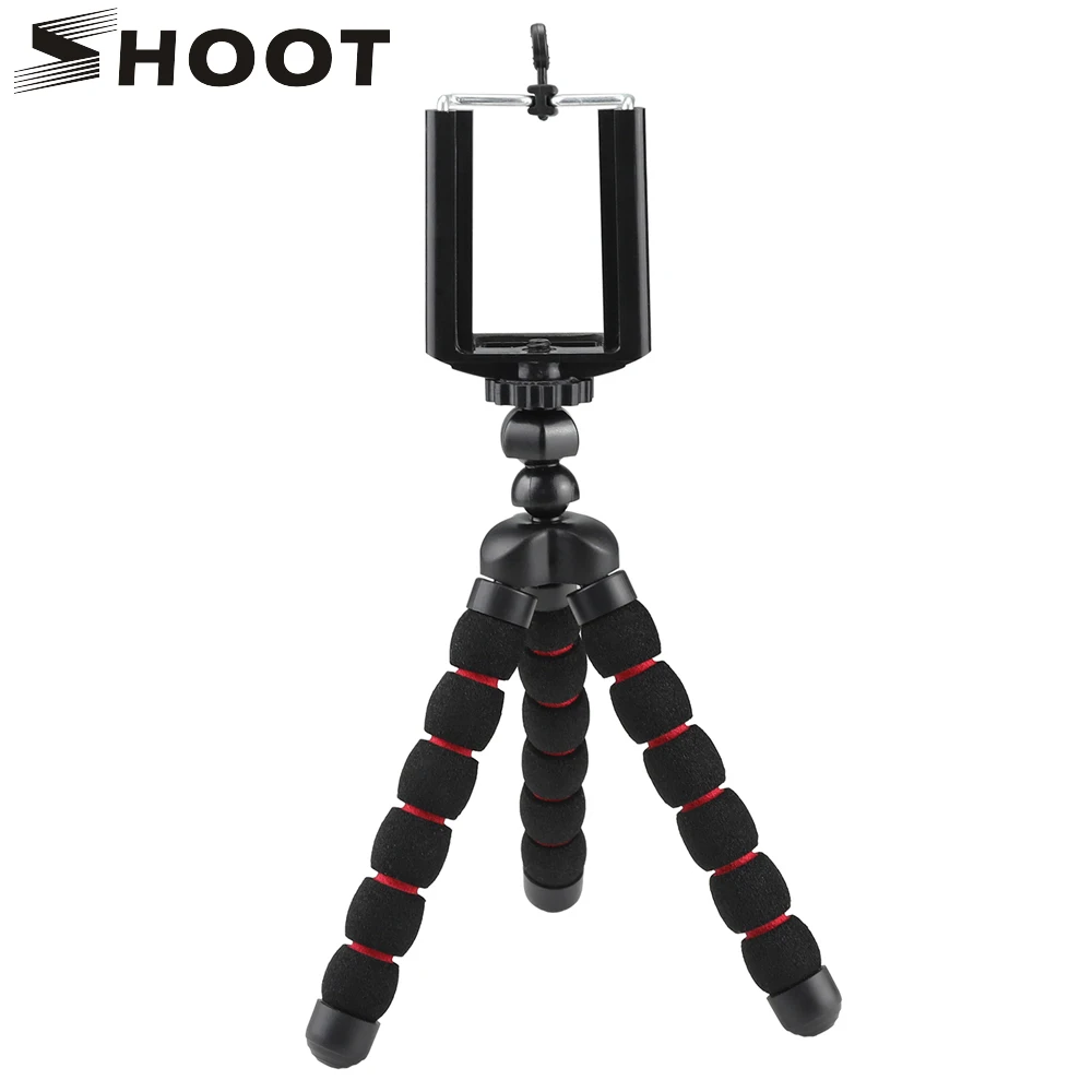 

SHOOT Portable Small Octopus Tripod for For iPhone X 6 7 6S Samsung Vivo Huawei Xiaomi redmi note Mobile Phone with Phone Clip