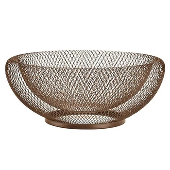 

Wrought Iron Storage Basket Double Fruit Basket Modern Living Room Home Dried Fruit Candy Biscuit Storage Box