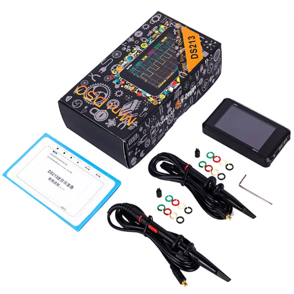 4 канальный 100 мс/с MINI Nano DSO213 DS213 Профессиональный Портативный цифровой