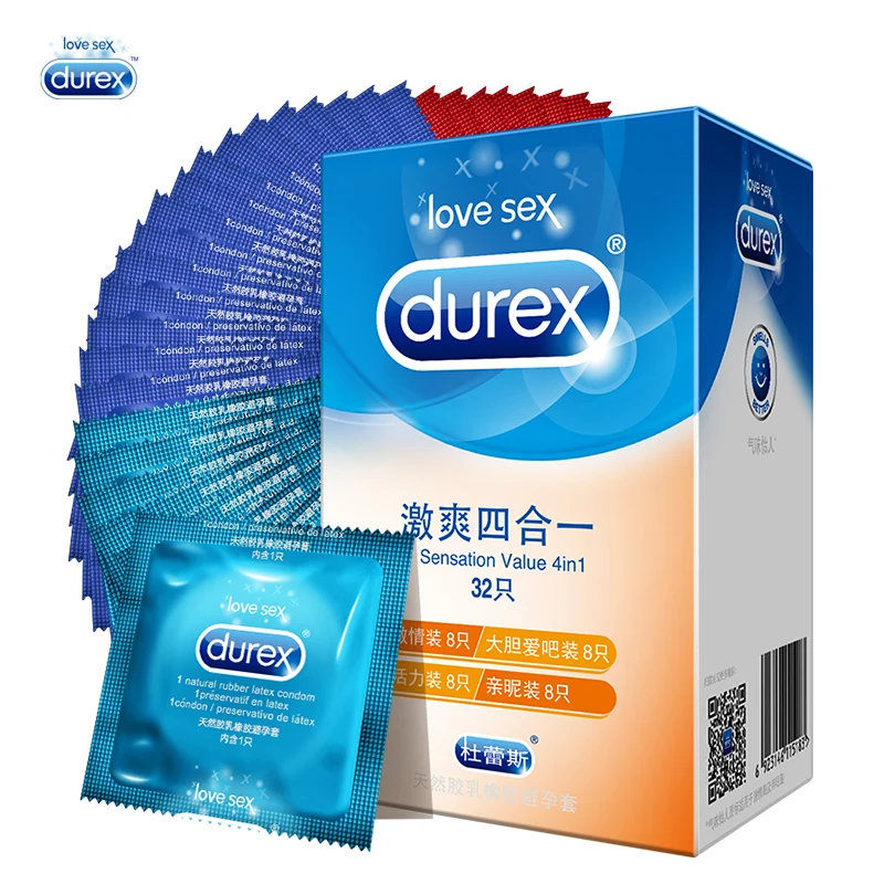 Durex 32 шт./упак. ощущение значение 4in1 ультра тонкое сексуальное нижнее