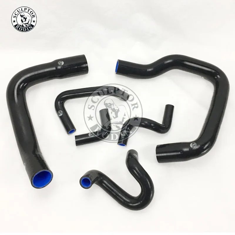 Силиконовый шланг радиатора комплект для FORD MUSTANG V8/V6 MT 79-93(6 шт) красный/синий/черный