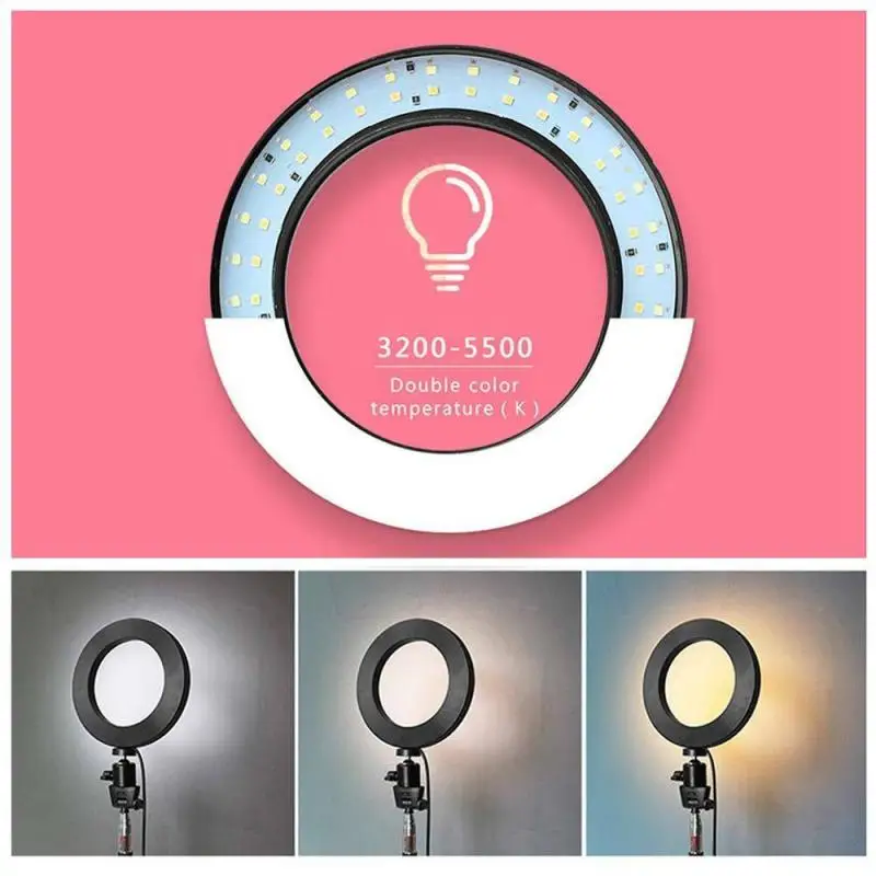 Photography Studio LED Ring Light Dimmable With Remote Control For YouTube Video Makeup Lamp USB Desk Tripods Camera Ring light