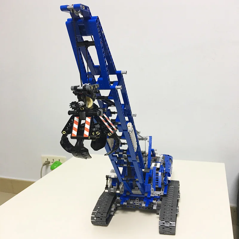 KING 20010 Technic серия гусеничный кран 1401 шт Строительные блоки Модель Кирпичи с электродвигателями силовые функции 42042