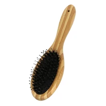 

Oval Bamboo Wild Bristles Narrow Salon Nylon Boar Round Flexi Soft Hair Mini Black Bristle Brushes 10Mm Hair Brush Comb DREWTI