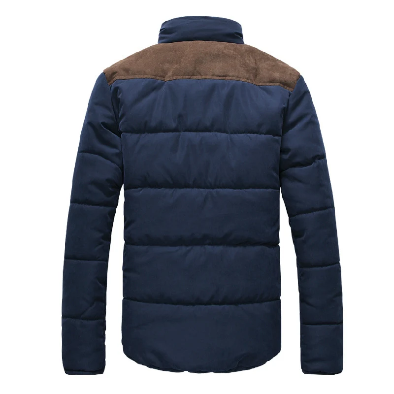 Зимняя мужская Высококачественная парка, верхняя одежда, теплая Повседневная универсальная мужская куртка с хлопковой подкладкой, брендовые модные парки 2072