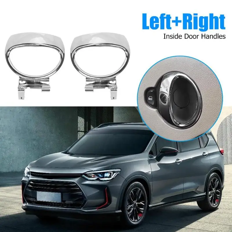 1 Pair Car Inside Interior Left+Right Door Handles Silver for CHEVROLET HHR Elaborate Manufacture Prolonged Durable