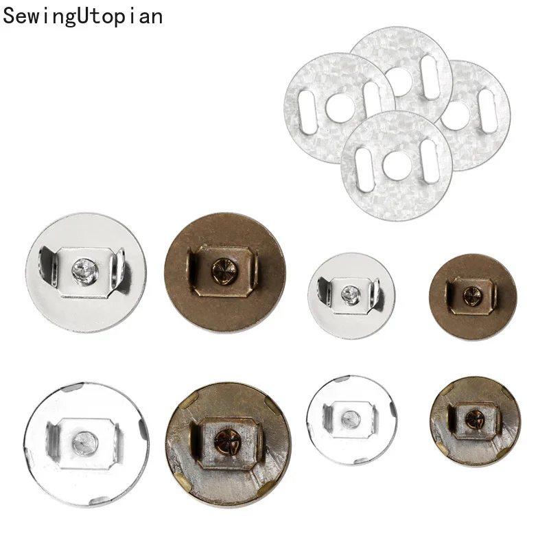 20Sets Copper Button High Magnetic Snap Fasteners Clasps Buttons for Crafts Handbag Purse Wallet Bags Clothes 14mm 18mm | Дом и сад