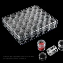 1 шт. 30 сетки пластиковый ящик для хранения ювелирных изделий из бисера прямоугольная роспись ногтей контейнер для инструментов прозрачный пластиковый ящик для хранения Lightweig