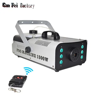 

Fog Machine with Controllable Lights 1500W Professional DJ LED Smoke Machine 3 Color Light for DJ Holidays Parties