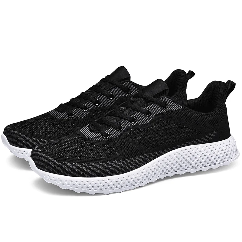 VESONAL брендовые дышащие кроссовки Flyknit Мужская обувь для взрослых легкая обувь Модные осенние новые уличные беговые мужские кроссовки обувь