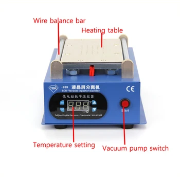 

LCD Separating Touch Screen Separator Machine TBK-988 110V/220V 7 Inch Box UYUE Computer Tool Kit Combination Electrical Piece