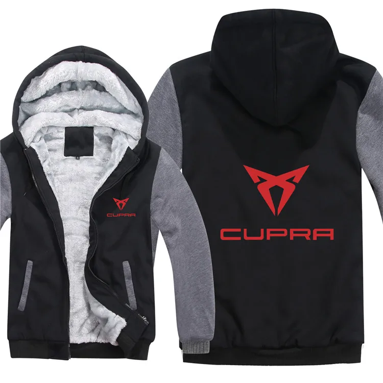 as picture Новинка Cupra толстовки куртка зимний мужской пуловер Мужское Пальто Повседневное шерстяное лайнер флис Cupra толстовки - Цвет: as picture
