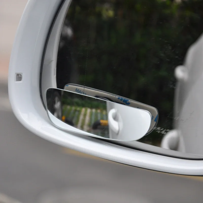 Автомобильное зеркало заднего вида с широким углом обзора, маленькое круглое зеркало для высокого разрешения, безграничное регулируемое зеркало заднего вида для автомобиля