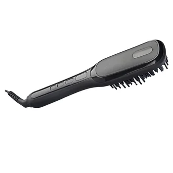 

1pc Electric Straight Comb LCD Display Hair Straightener Brush Beard Styling Tool with US Plug for Men