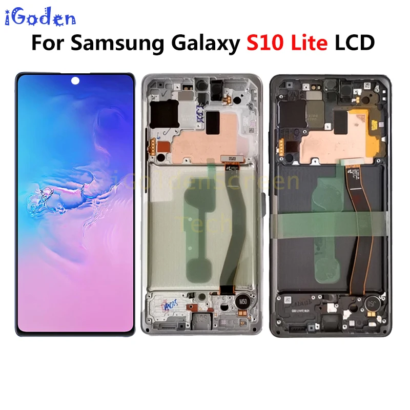 Super AMOLED S10 lite ЖК-дисплей для SAMSUNG Galaxy S10lite G770F G770F/DS G770F/DSM сенсорный экран дигитайзер