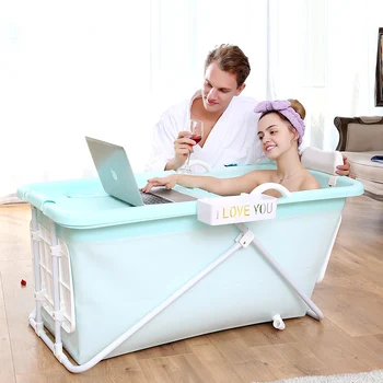 

European Adult Folding Portable Insulation Bathtub Adult Inflatable Bathtub Plastic Bath Tub Food Grade Non-toxic Soft Material