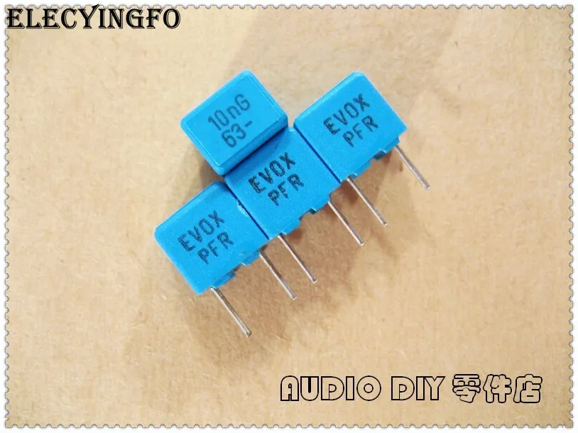 10 шт./50 шт. высокоточный пленочный конденсатор EVOX PFR 0 01 мкФ 63V 63v0.01uf 2% MKP нФ 103 |