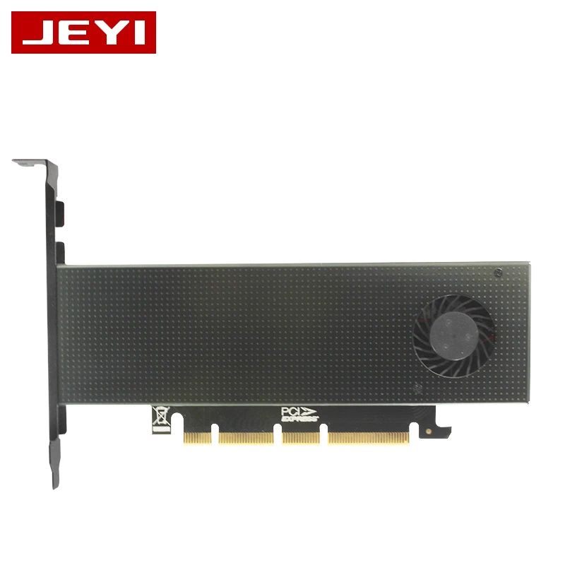 JEYI SK9 m.2 расширение NVMe адаптер NGFF поворот PCIE3.0 Вентилятор охлаждения SSD двойной