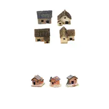 7 шт мини-дом смолы ремесло творческое Искусство украшение DIY для бонсай-суккулент& цветочный горшок