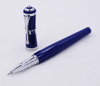 

Recently popular metal ballpoint pen, thin tip, 0.4mm, office, home, university, beautiful blue for both men and women