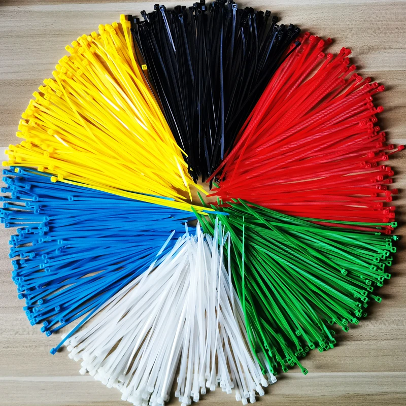 

600PCS self-locking nylon cable tie, cable tie, cable nylon zipper, multi-color strapping。