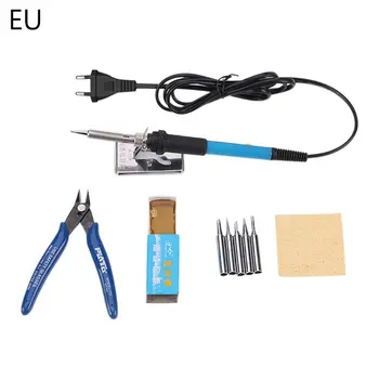 

Adjustable Temperature Electric Soldering Iron 220V 110V 60W Welding Solder Rework Station Heat Pencil with Tips Repair Tool