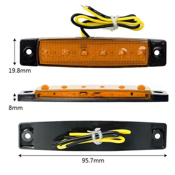 

Dustproof LED Lights Turn signal Truck Replacement Side Marker Indicators
