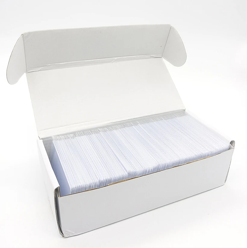 

100pcs RFID Card 13.56Mhz MFS50 Re-writable Proximity Smart Cards ISO14443A NFC Cards 0.8mm For Access Control System