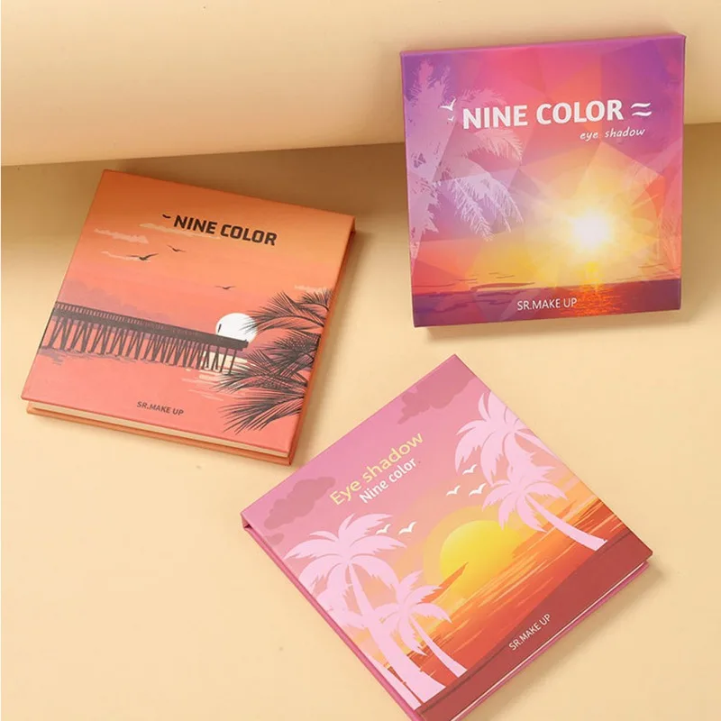 9 Color Eyeshadow Pallete Long-lasting Waterproof Smudge-proof Shimmer Matte Eye Shadow Beauty Glazed Eyes Makeup Pallete