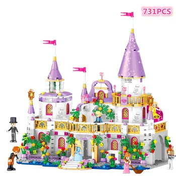 

Friends Princess Windsor's Castle Carriage DIY Model Building Blocks with Figures Bricks Kit Toys Girls Christmas Gifts Sets