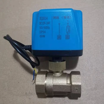 

2-wire Brass Thread Valve Installa and Remove Convenient Simple Central Air Conditioning Fan Coil Electric Ball Valve