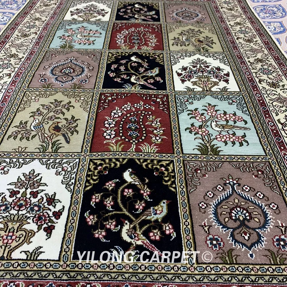 YILONG 2,5 'x4' ручной работы четыре сезона узор персидский ковер(YXR318B