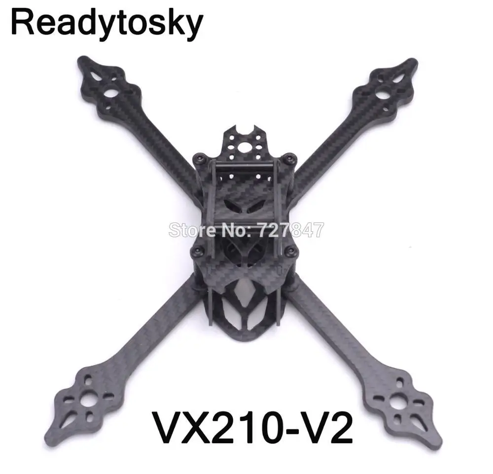 

VX210-V2 VX210 210mm Carbon Fiber Stretch X 210mm MINI Frame Quadcopter Mini Four Axis Multi FPV Indoor Racing Drone