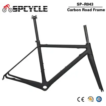 

Spcycle Ultra Light Carbon Road Bike Frame DI2 & Machinery Racing Bicycle Frameset BBright Size 48/51/54 / 56cm 2 Year Warranty