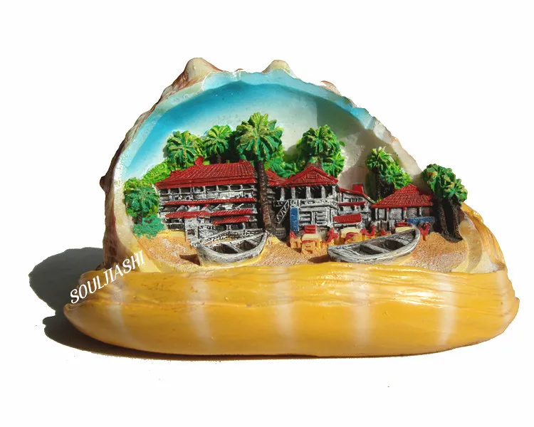 

India tourist souvenirs Goa resin architecture landscape decoration